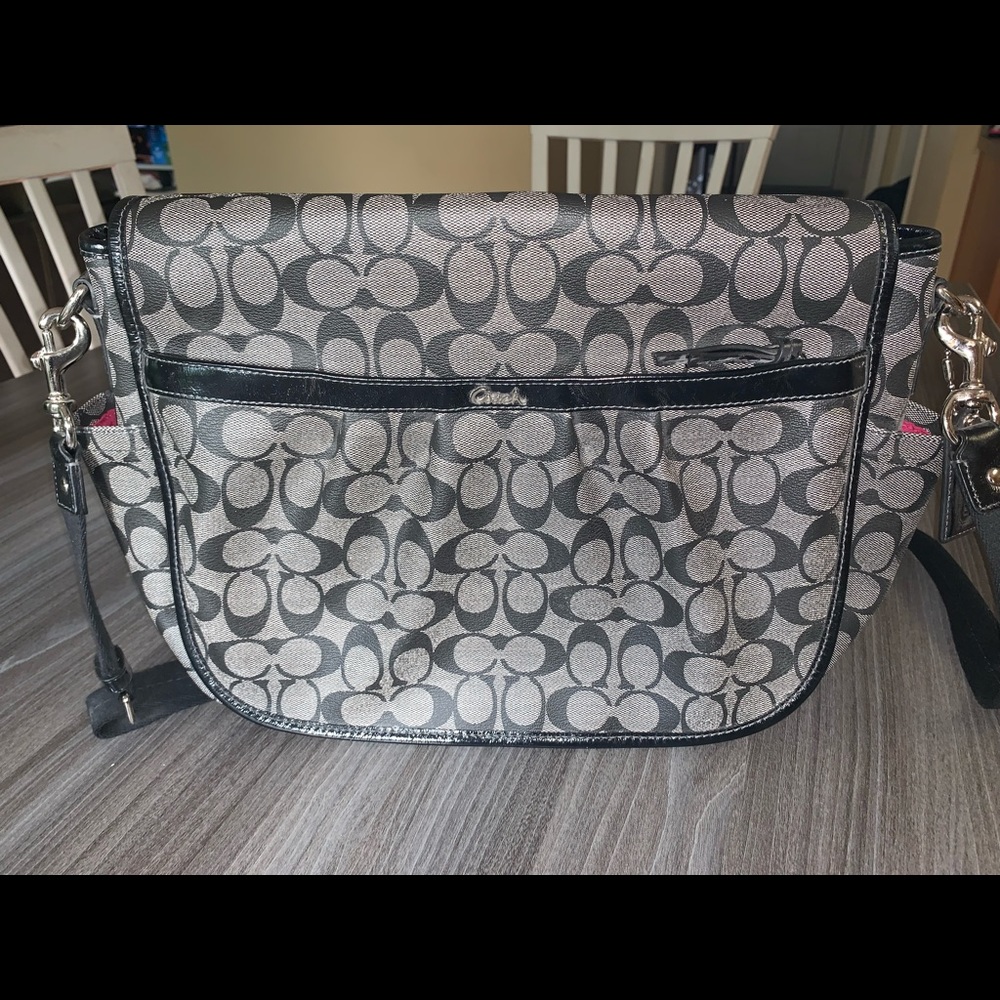 Vintage Coach laptop bag, only used once.
